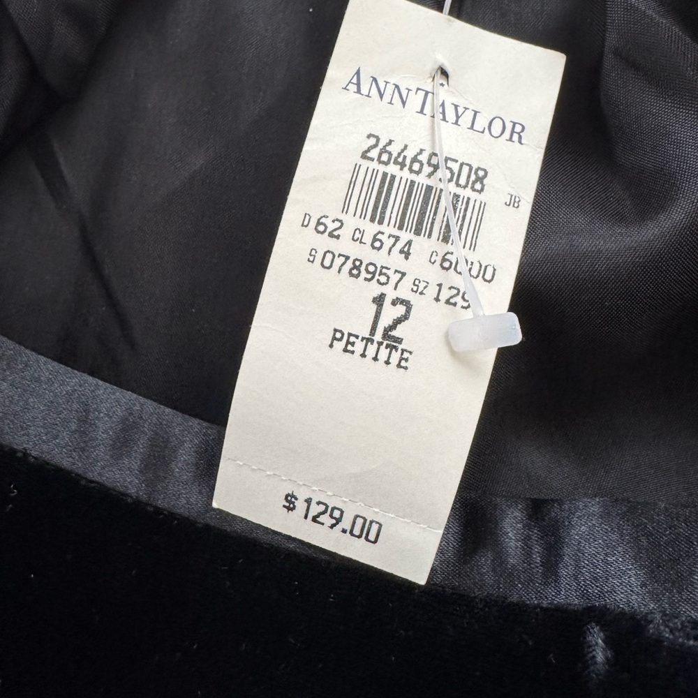 BOGO Ann Taylor Black Velvet Pants - Picture 5 of 6